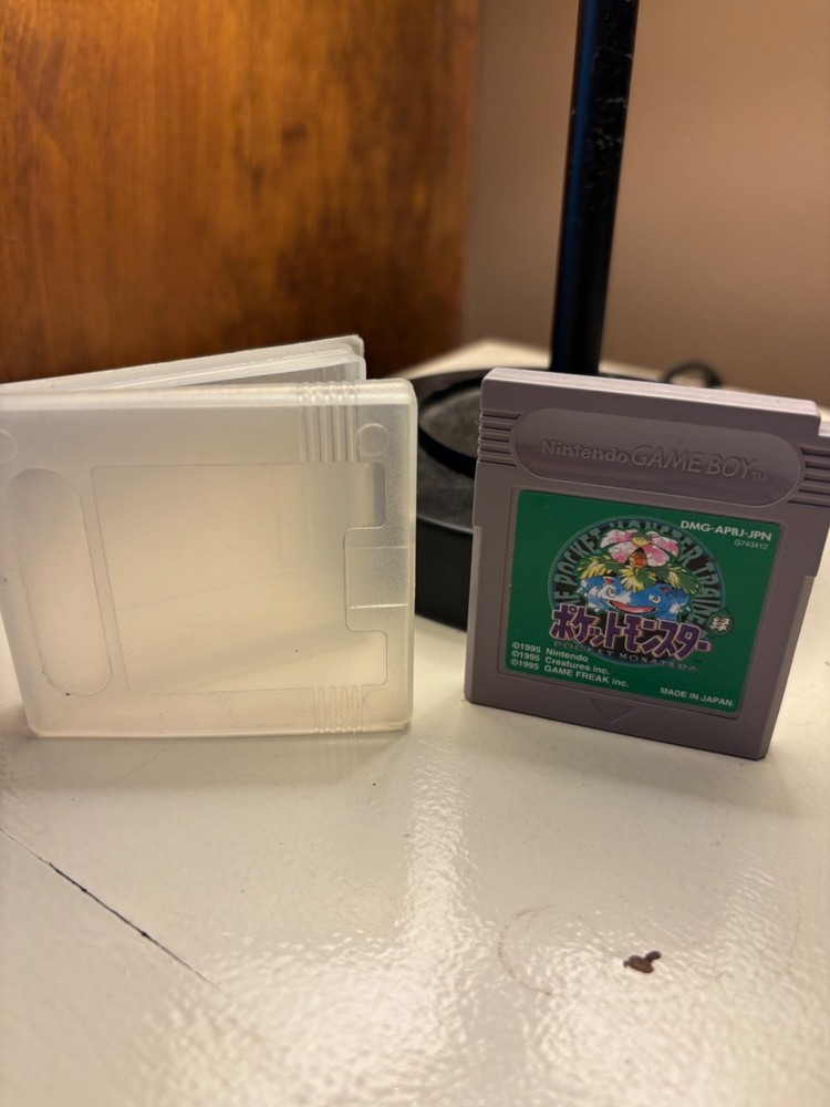 Pokemon Green Game Boy Japanese Game Authentic Cartridge Only - US Seller