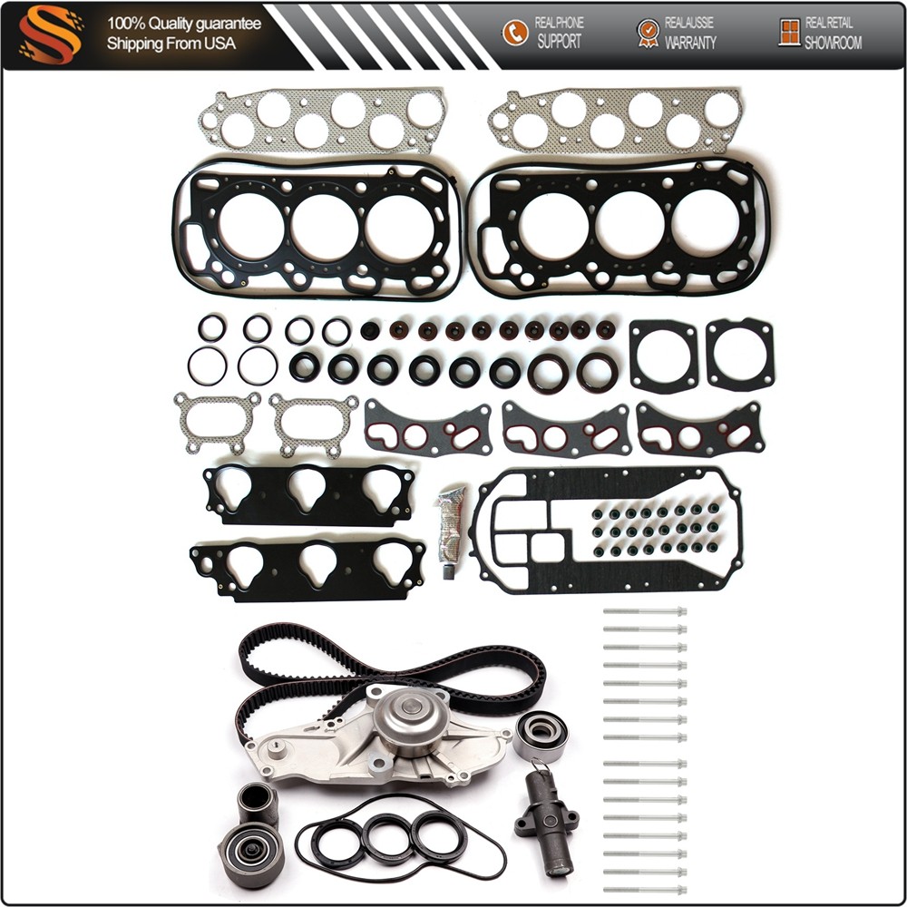 Timing Belt Kit Water Pump Head Gasket Set Fit For 03-06 Acura MDX 3.5L V6 SOHC