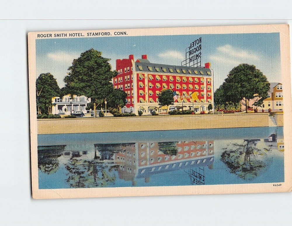 Postcard Roger Smith Hotel Stamford Connecticut USA