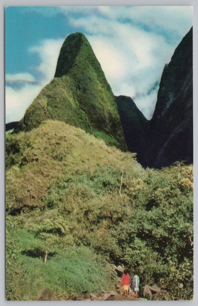 State View~The Needle In Iao Valley Wailuku Maui~Vintage Postcard