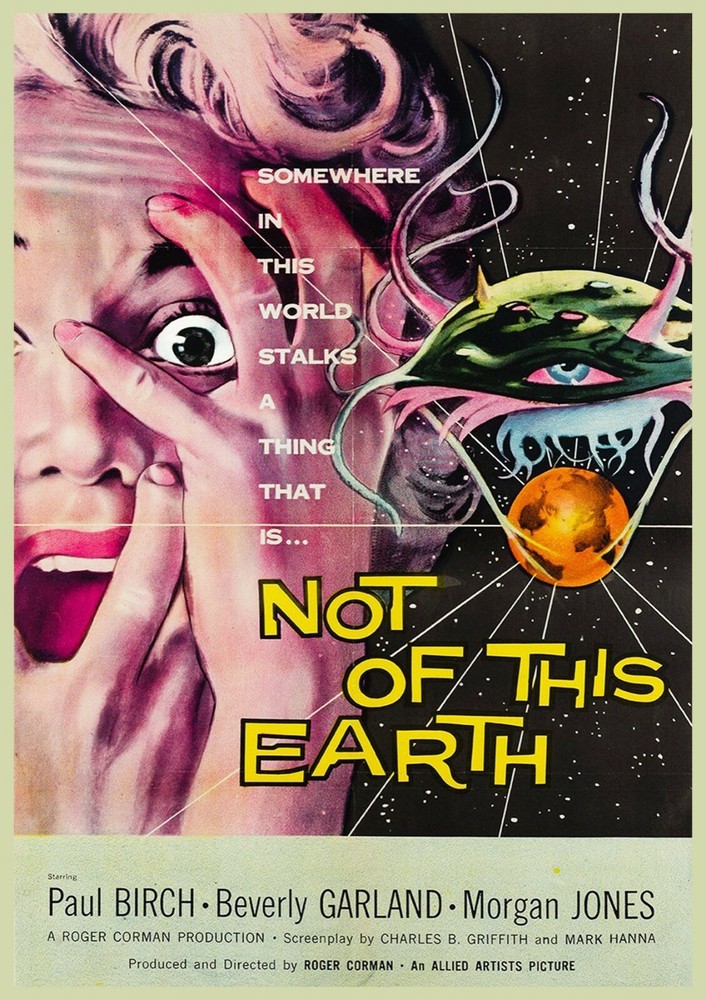 Decor POSTER.Home room bedroom.Interior art design.Not of this Earth movie.7070