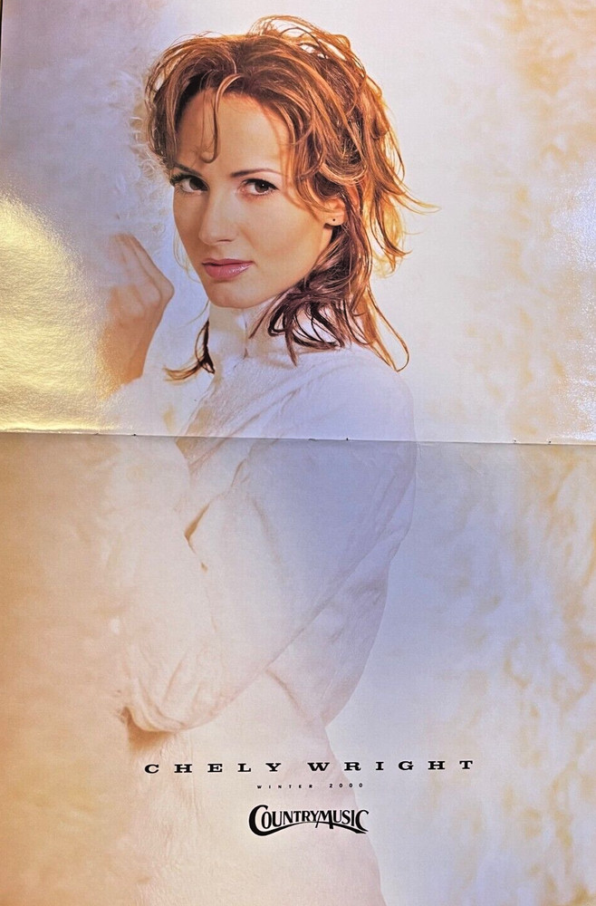 2000 Vintage Magazine Poster Cheryl Wright