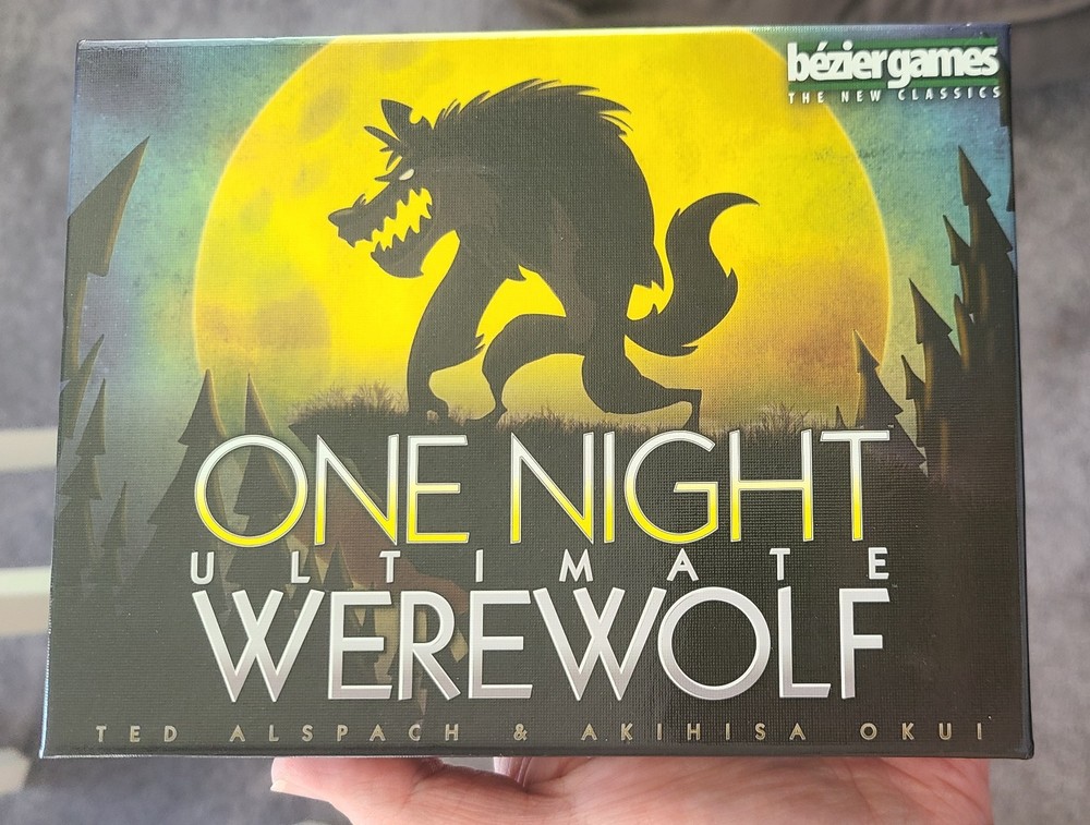 One Night Ultimate Werewolf Card Game Bezier 689070013563 COMPLETE PLAYED ONCE