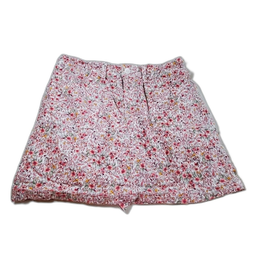 St. Johns Bay Womens Skort 12 Pink Floral Multicolored