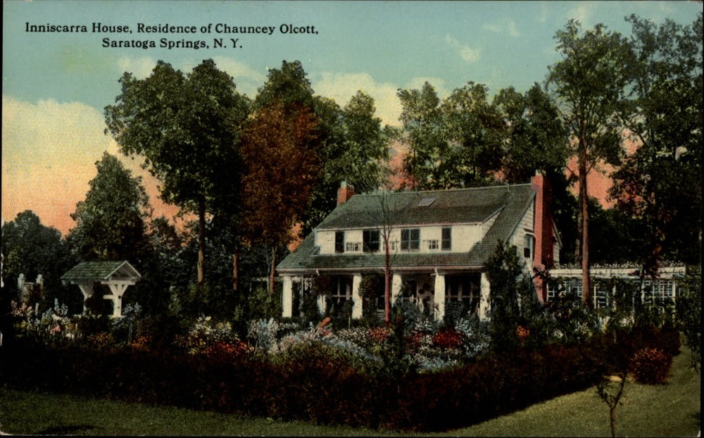 Inniscarra House ~ Chauncey Olcott ~ Saratoga Springs New York ~ c1910 postcard