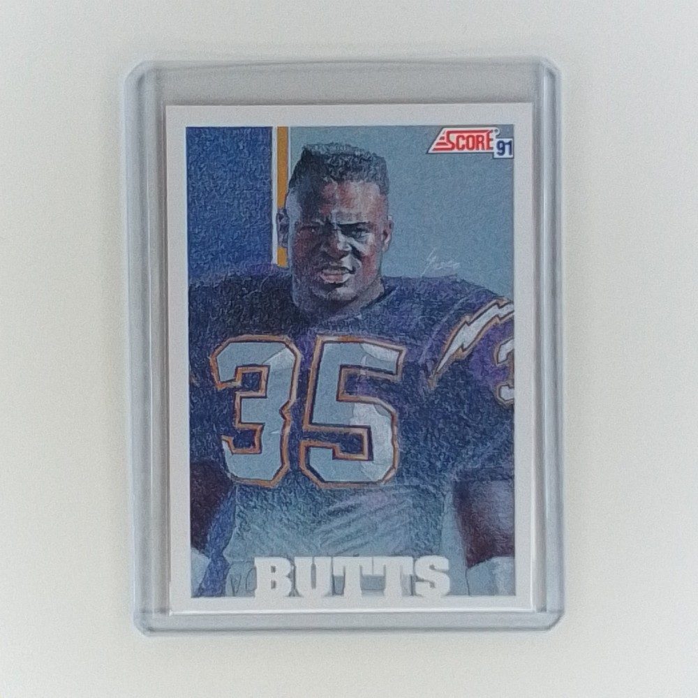 Marion Butts, 1991 Score, #628, San Diego Chargers, Football Card NFL