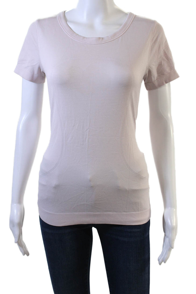 Lululemon Womens Basic Jersey T-Shirt Pink Short Sleeve Size SFree Shipping in US $100+ Orders | $6.95 Orders Below