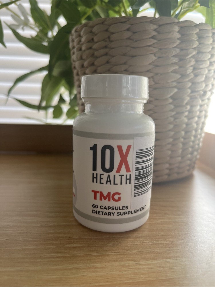 10X Health TMG Supplements - Trimethylglycine Amino Acid as Betaine Exp 04/26