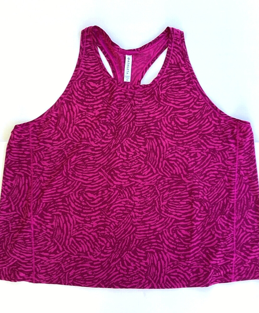 Athleta Womens Razorback Tank Top Pink Size 3XL