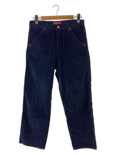SUPREME Painter s pants 32 corduroy navy solid color