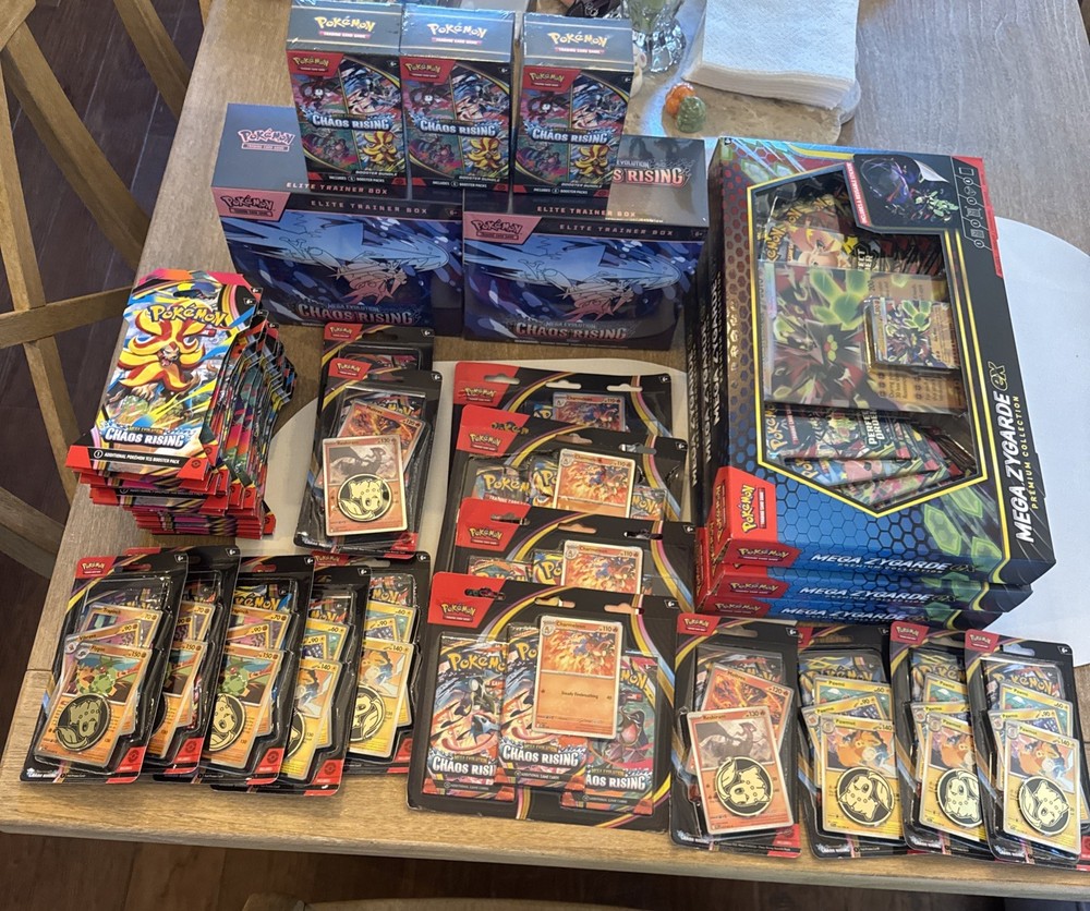 Chaos Rising Sealed ETB Pokemon Lot
