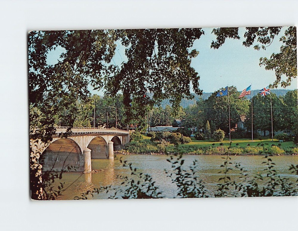 Postcard Bridge Allegheny River Warren Pennsylvania USA