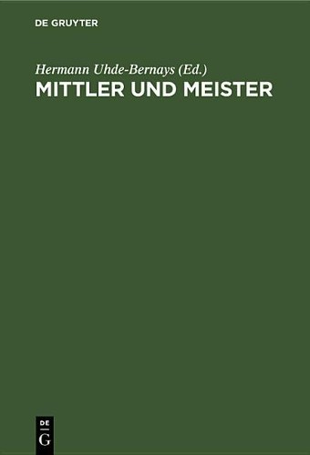 Mittler Und Meister (Hardback)Another great item from Rarewaves USA | Free delivery!