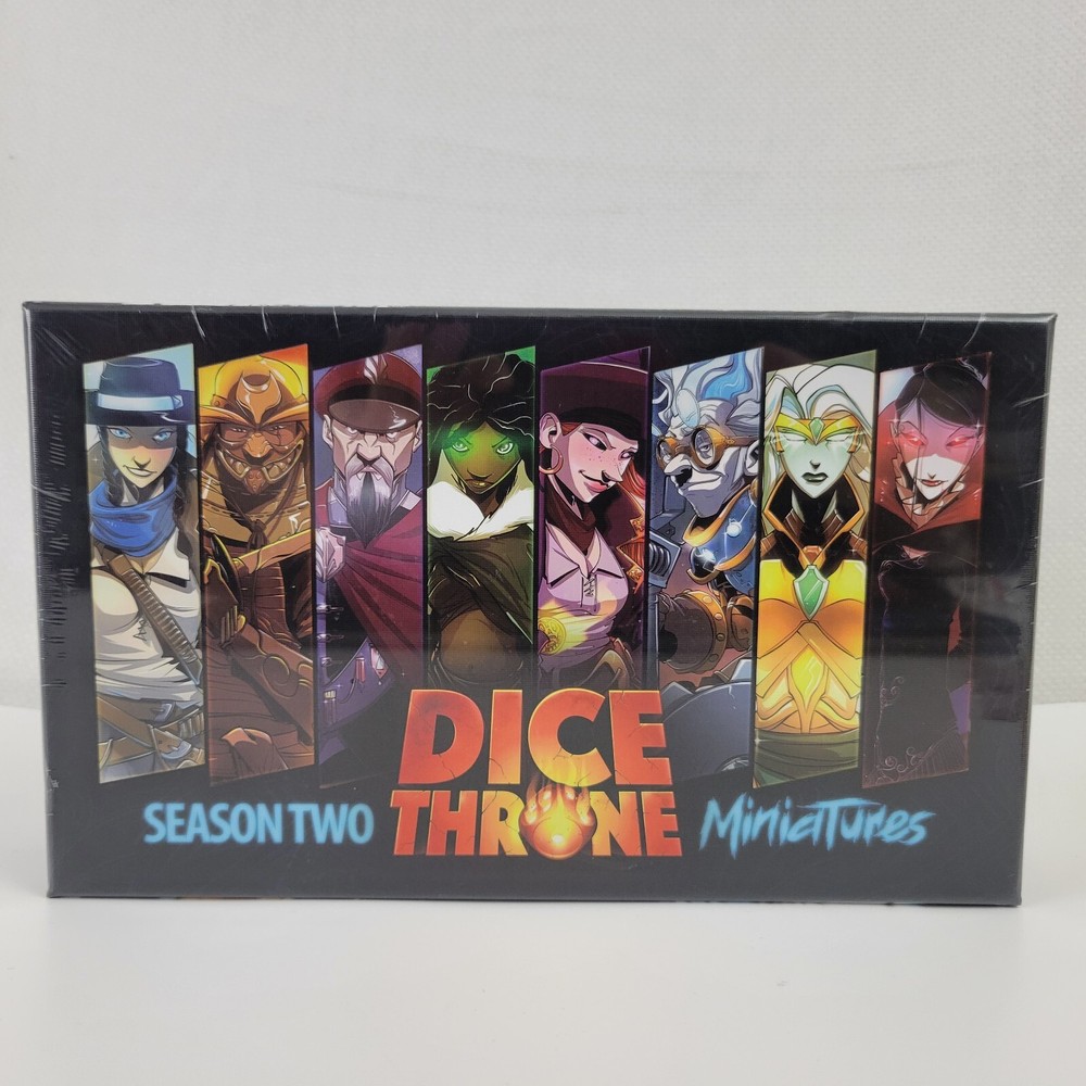 Dice Throne Season Two 2 Miniatures, Fully Painted PVC, Roxley, 2020, 8 Figures