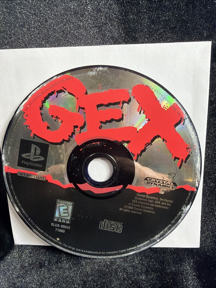 Gex (Sony PlayStation 1, PS1) DISC ONLY/ Tested
