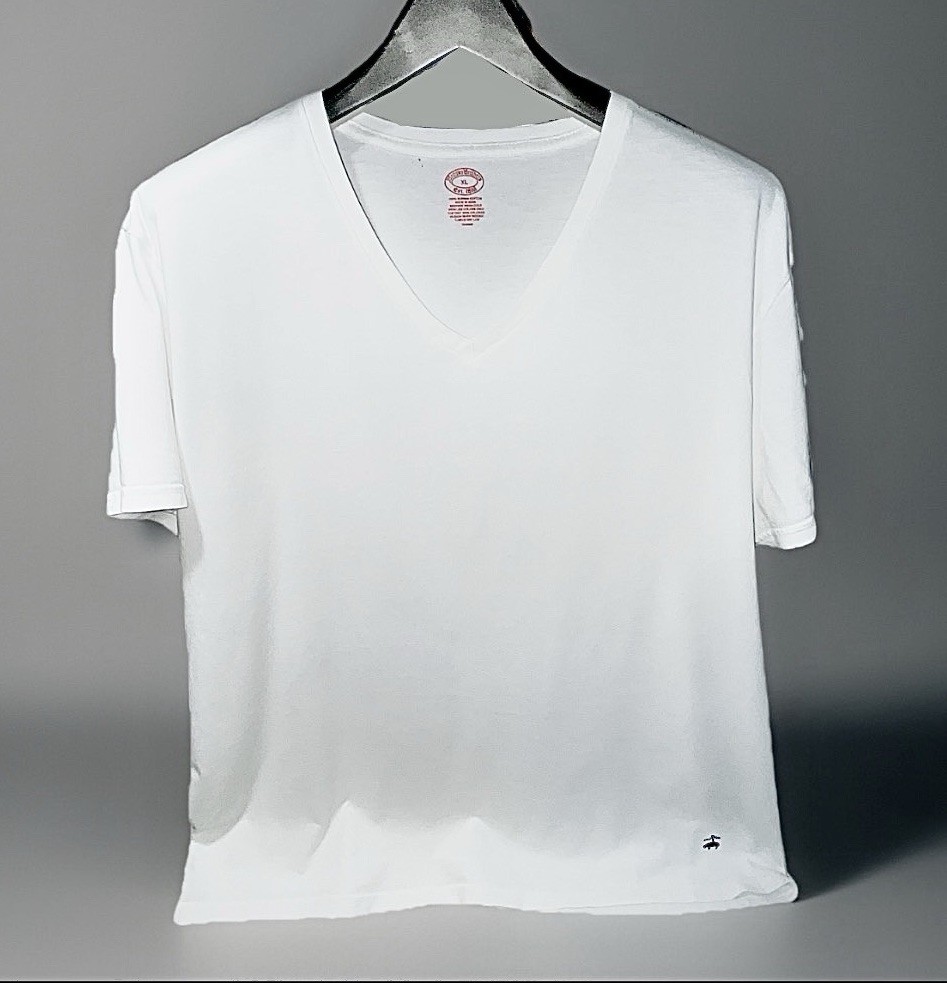 3 Brooks Brothers Supima Cotton V-neck T-shirt Mens XL Undershirt Lot Of 3