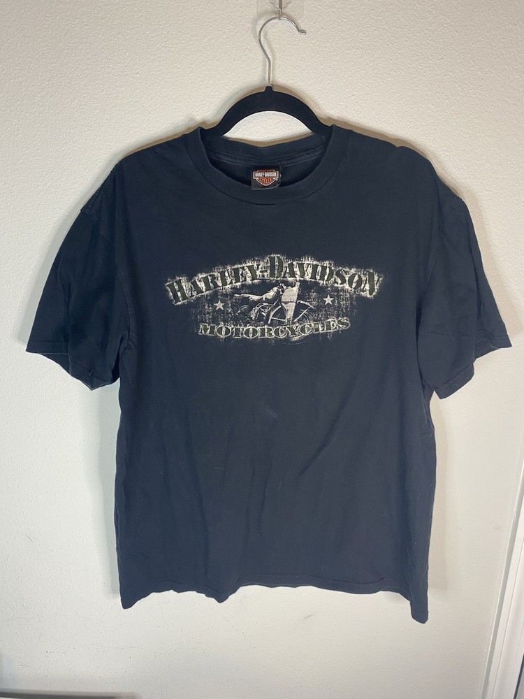 Harley Davidson Shirt Mens Black Size XL Fort Hood Biker T-shirt