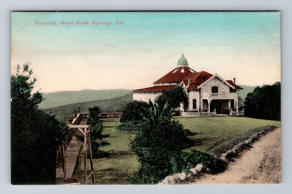 Napa Soda Springs CA-California, Rotunda, Vintage Postcard Souvenir Standard PC