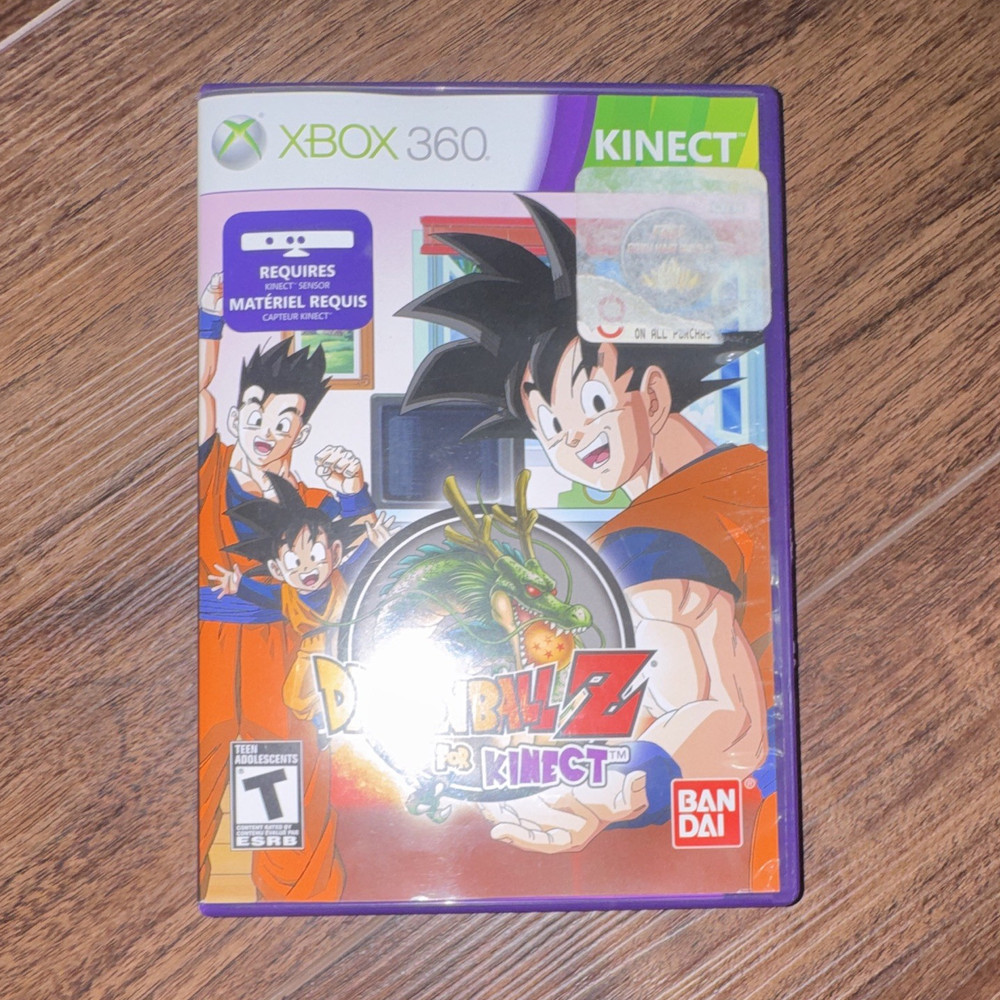 Bandai Dragon Ball Z for Kinect Xbox 360 Kinect Complete Manual T NTSC-U/C 2012
