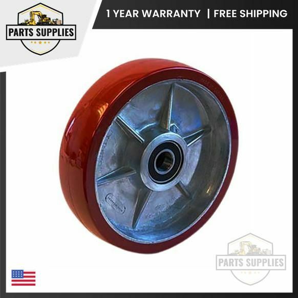 Pallet Jack Steer Wheel Poly with Aluminium Core Dims 8'' x 2'' With Bearings