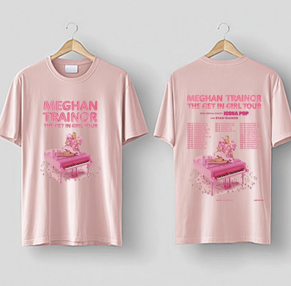Meghan Trainor The Get In Girl Tour 2026 North America T-shirt