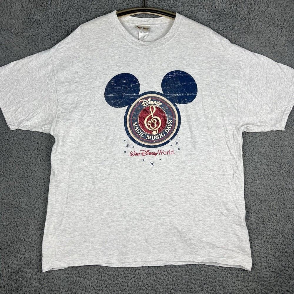 Vintage Disney Music Days Shirt Walt Disney World Unisex XL Retro Graphic Tee