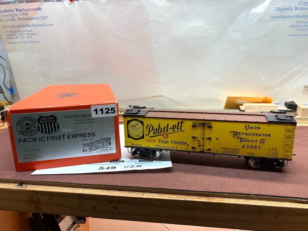 549 PSC Pabst-etta Cheese Union Refrigerator Transit Co Car Brass O Scale 2 Rail
