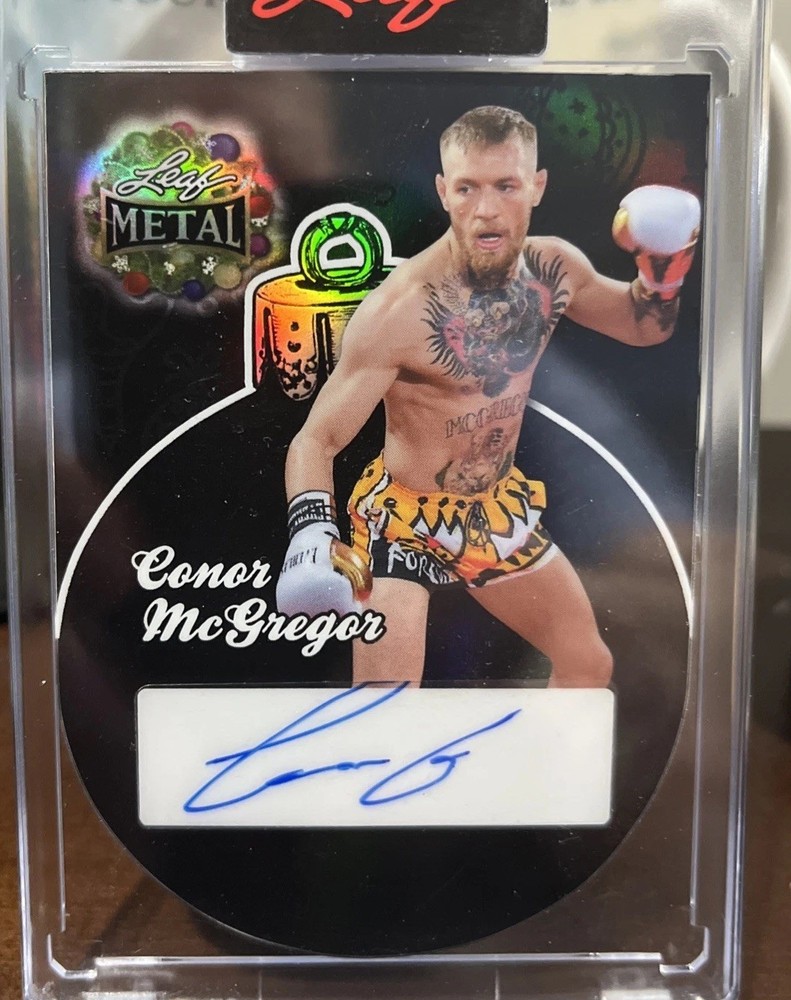 2025 Leaf Metal Holidays Conor McGregor Die Cut Autograph 1/1