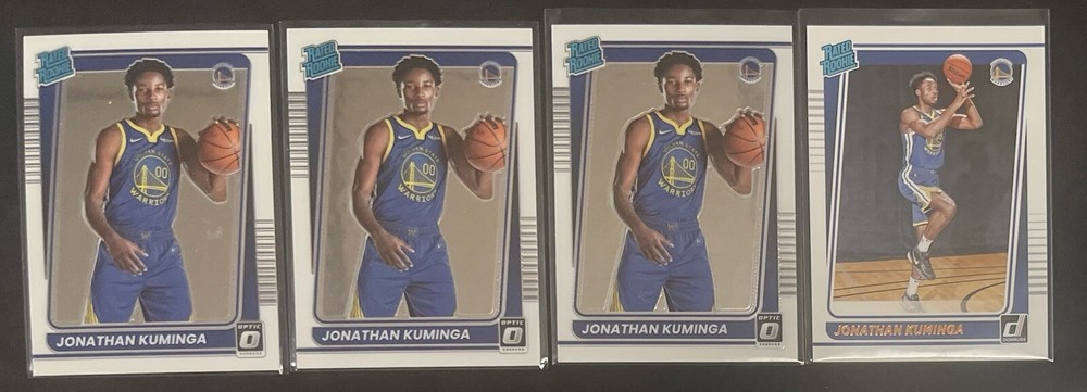 Jonathan Kuminga | 2021-22 Panini Optic Rated Rookie/Donruss Rated Rookie Lot x4