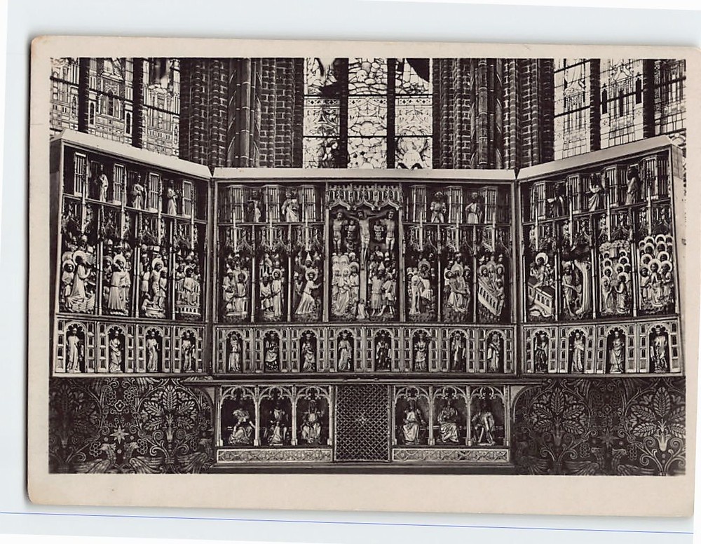 Postcard Hochaltar, Johanniskirche, Lüneburg, Germany