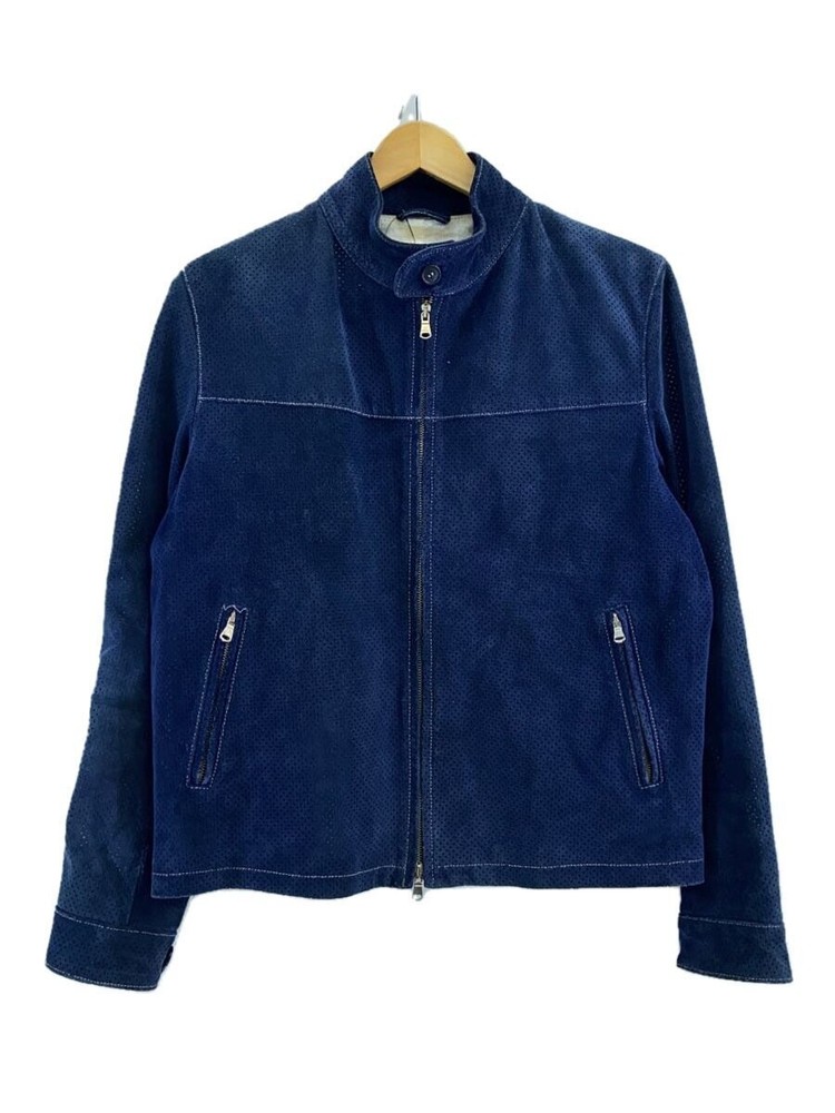 Cinquanta Leather Jacket Blouson/50/Leather/Nvy// 11101