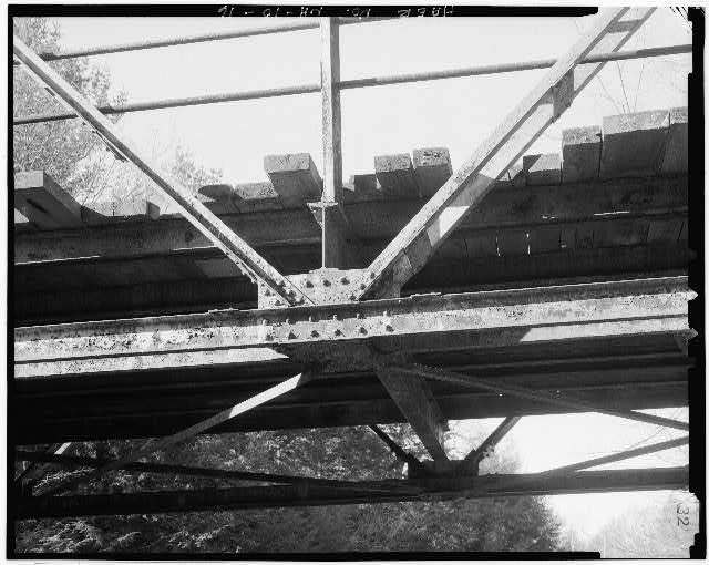 Photo:Campton Station NH 1900s Osgood Bridge Beebe River floor beam detail