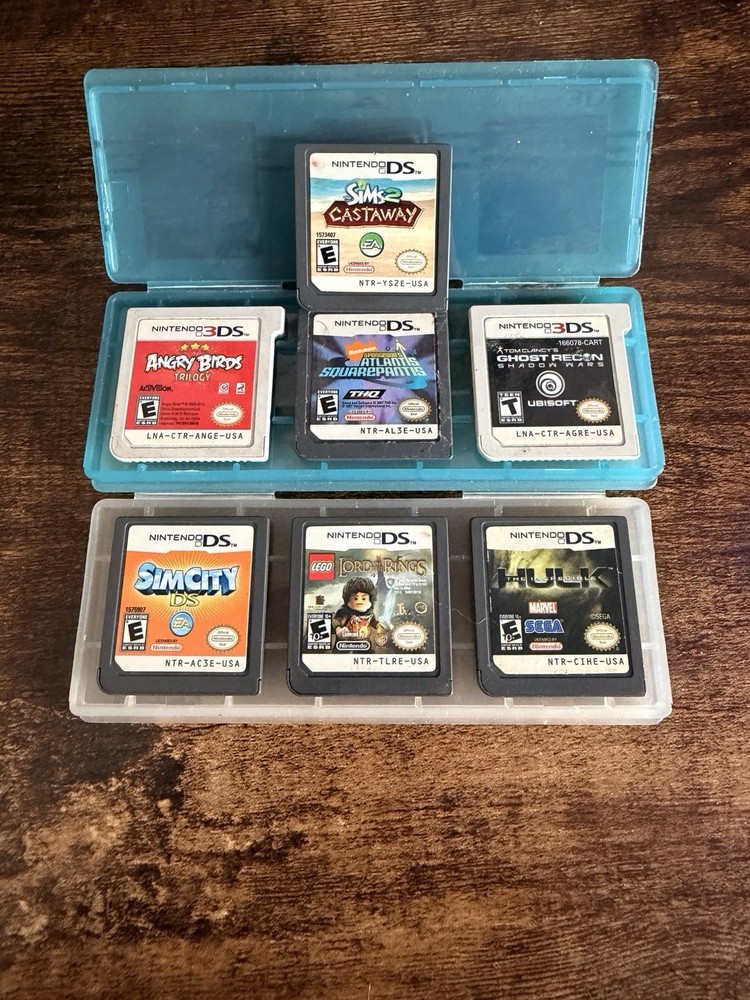 Lot of 7 Assorted 3Ds And Ds Games Tested And Working