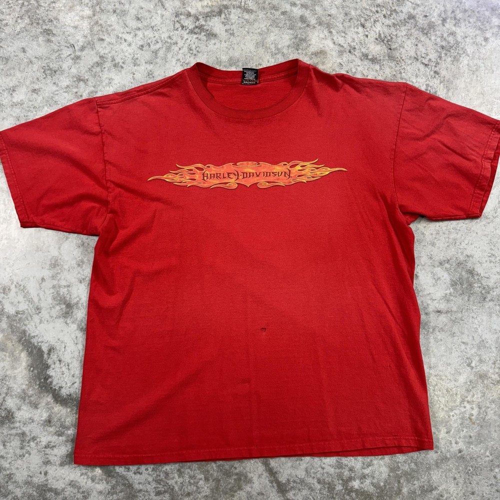 Harley-Davidson Shirt Mens 2XL Flame Graphic Boswell's Nashville Motorcycle Tee