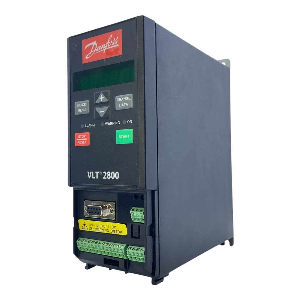 Danfoss VLT 2800 VLT2803PS2B20STR1DBF00A00 Frequency Inverter 0.9 kVA