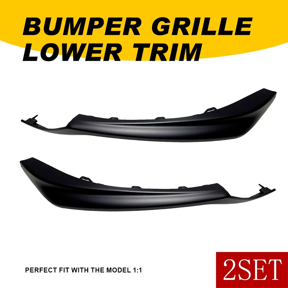 2021-2023 Toyota Camry SE/XSE Black Front Bumper Lower Trim Molding 2pair Set
