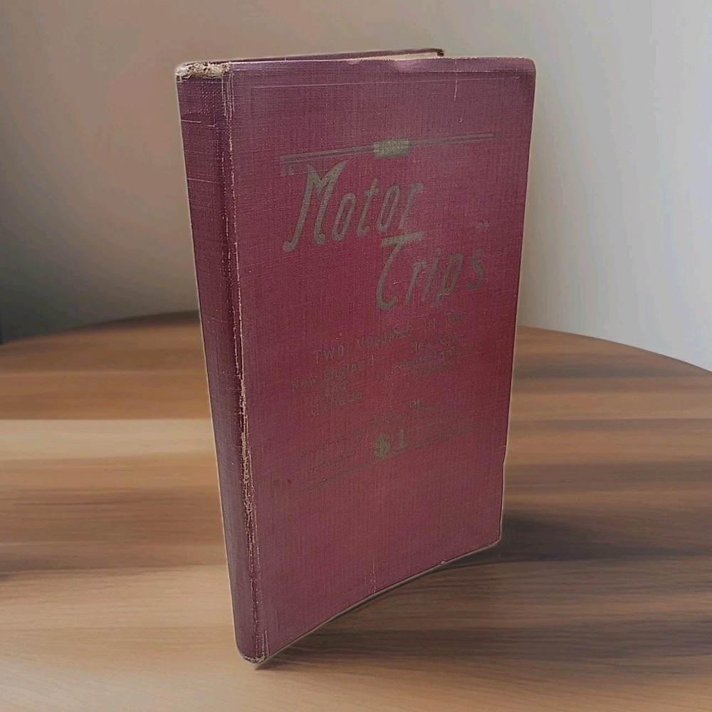 Vintage 1930 Motor Trips Guide Book New England New York Florida Maps bx23