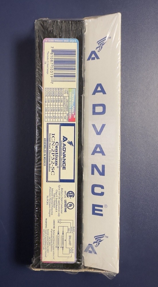 ADVANCE ICN-2P32-SC INSTANT START ELECTRONIC BALLAST SEALED INTELLIVOLT CENTIUM