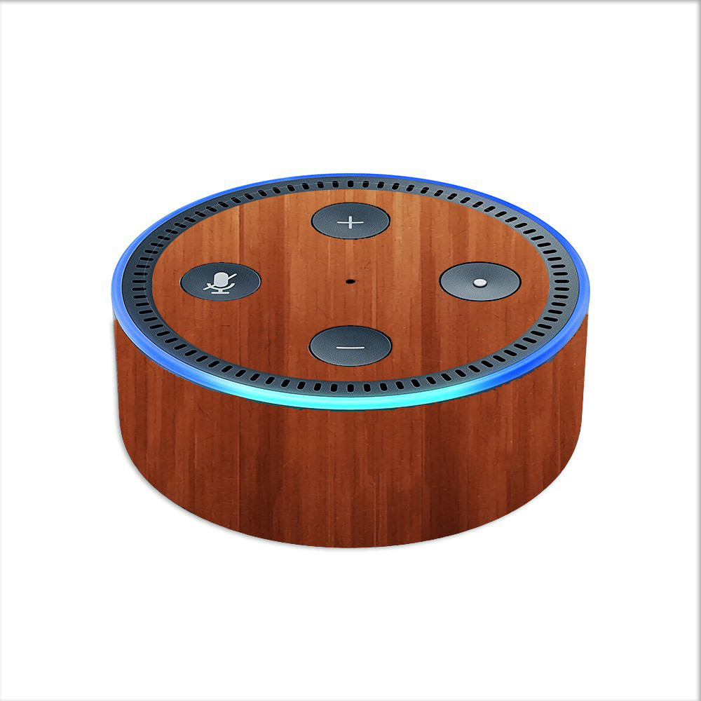 Smooth Maple Walnut Wood Skin Decal for Amazon Echo Dot 2nd Gen