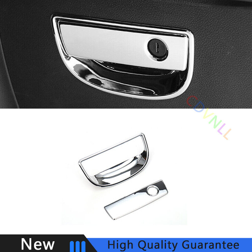 For Jeep Wrangler JK 11-2017 Chrome Silver Co-Pilot Storage Box Handle Bowl Trim