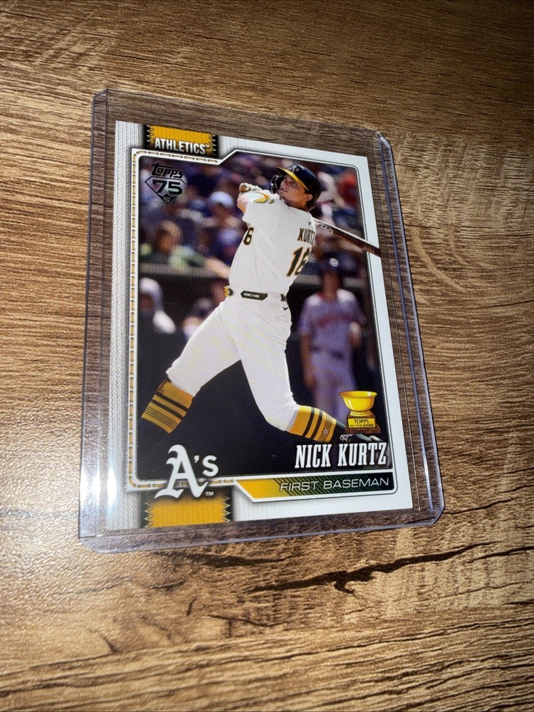2026 Topps Series 1 Nick Kurtz #97 Rookie Gold Cup Oakland Athletics