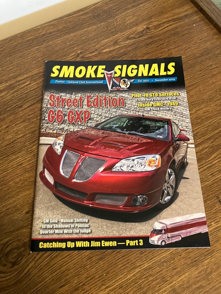 *Vintage Back Issue of Smoke Signals Magazine November 2019