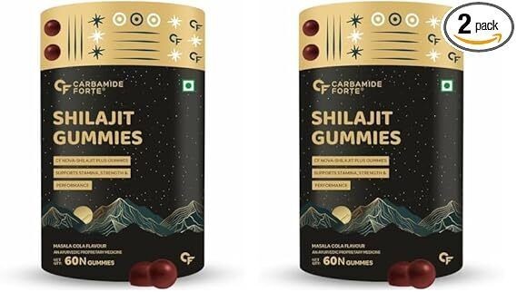Himalayan Shilajit Ashwagandha Gummies 120N Potent Herbal Supplement