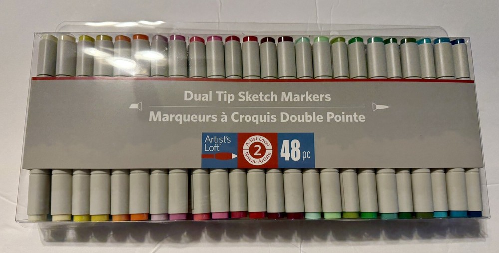 ARTIST'S LOFT 48pc DUAL TIP SKETCH MARKERS NEW