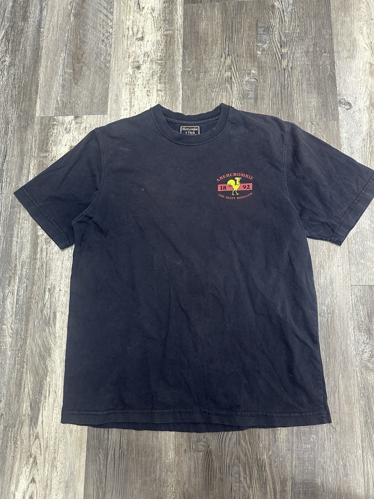 Vintage Abercrombie & Fitch Shirt Mens Medium Short Sleeve Y2k Dizzy Rooster
