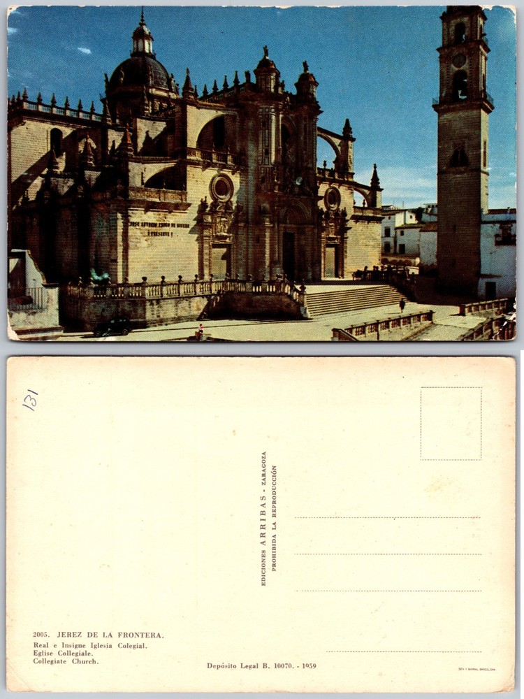 Continental Jerez De La Frontera Cathedral Postcard