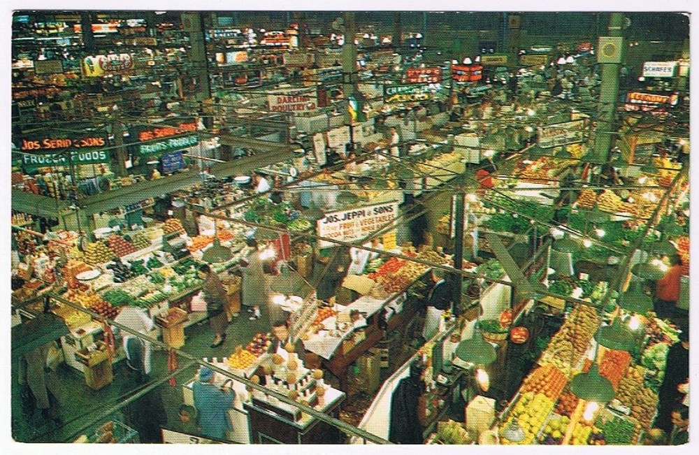 Postcard Lexington Market Baltimore Maryland