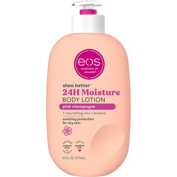 eos Shea Better Body Lotion for Dry Skin Pink Champagne 16 fl oz.