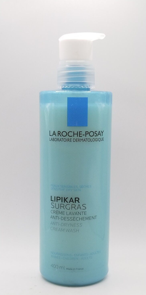 La Roche Posay Lipikar Surgras Cream Wash for Dry Skin 400ml New Formula