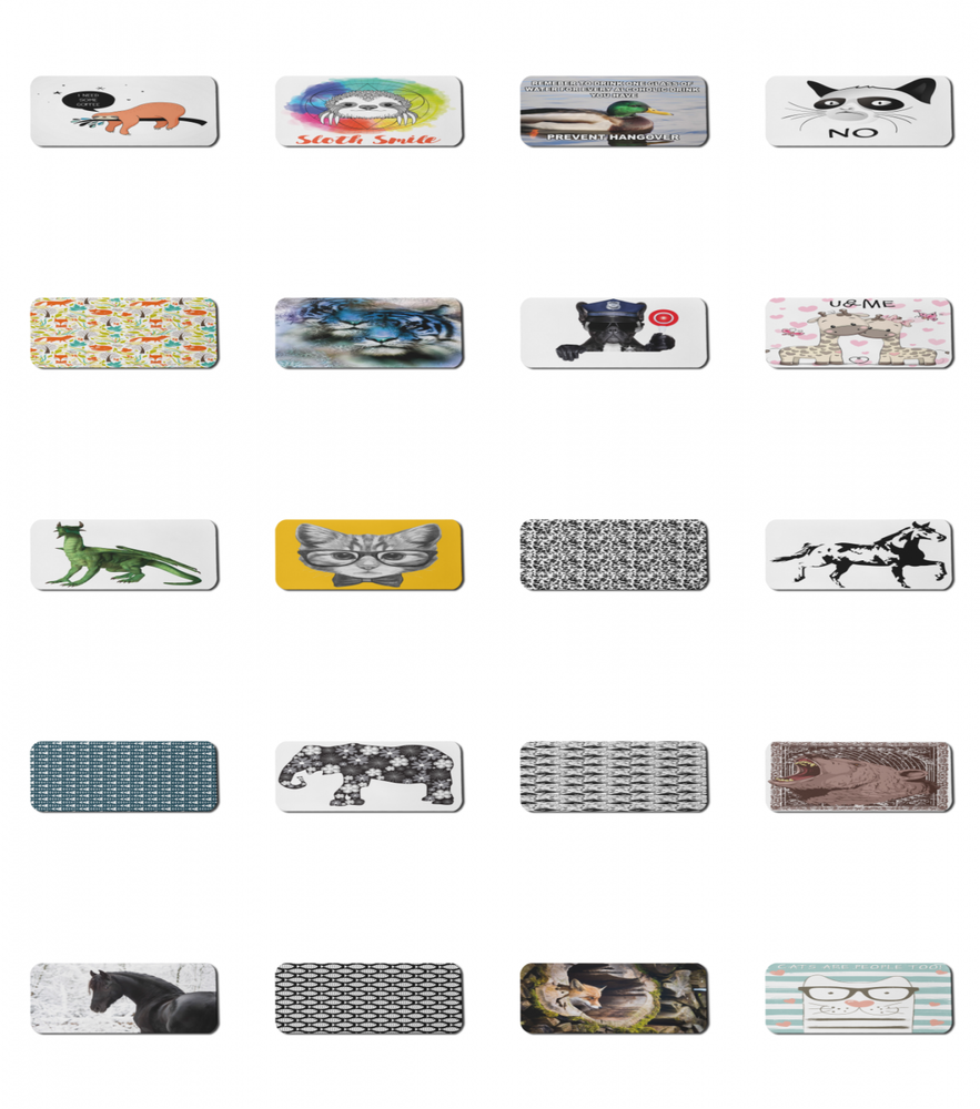 Ambesonne Animal Print Rectangle Non-Slip Mousepad, 31